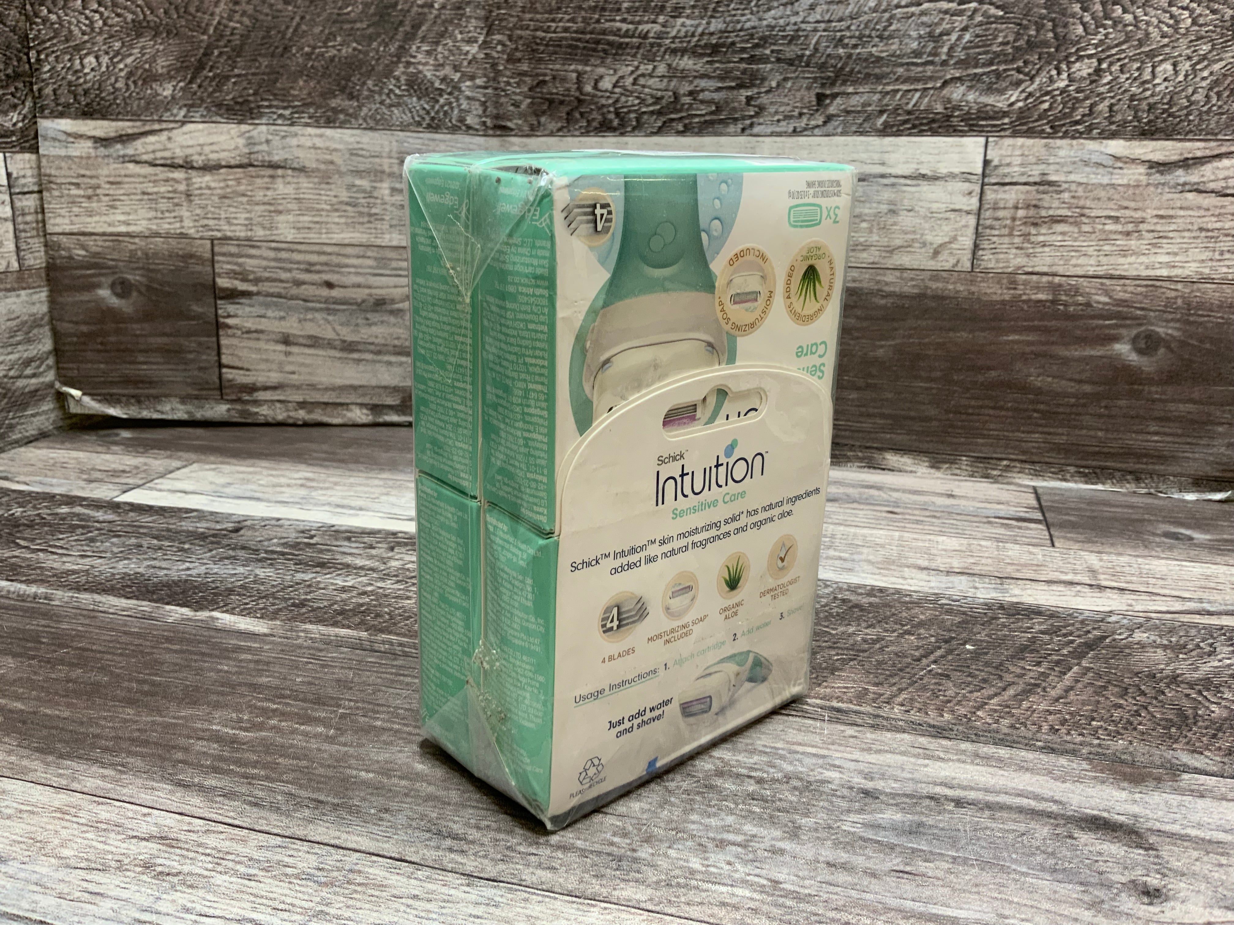 Schick Intuition Naturals Aloe Sensitive Care 12 Razer Refill Cartridges (8095844630766)